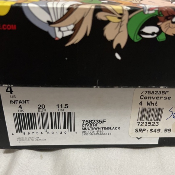 Converse toddle 4 infant - Picture 3 of 5